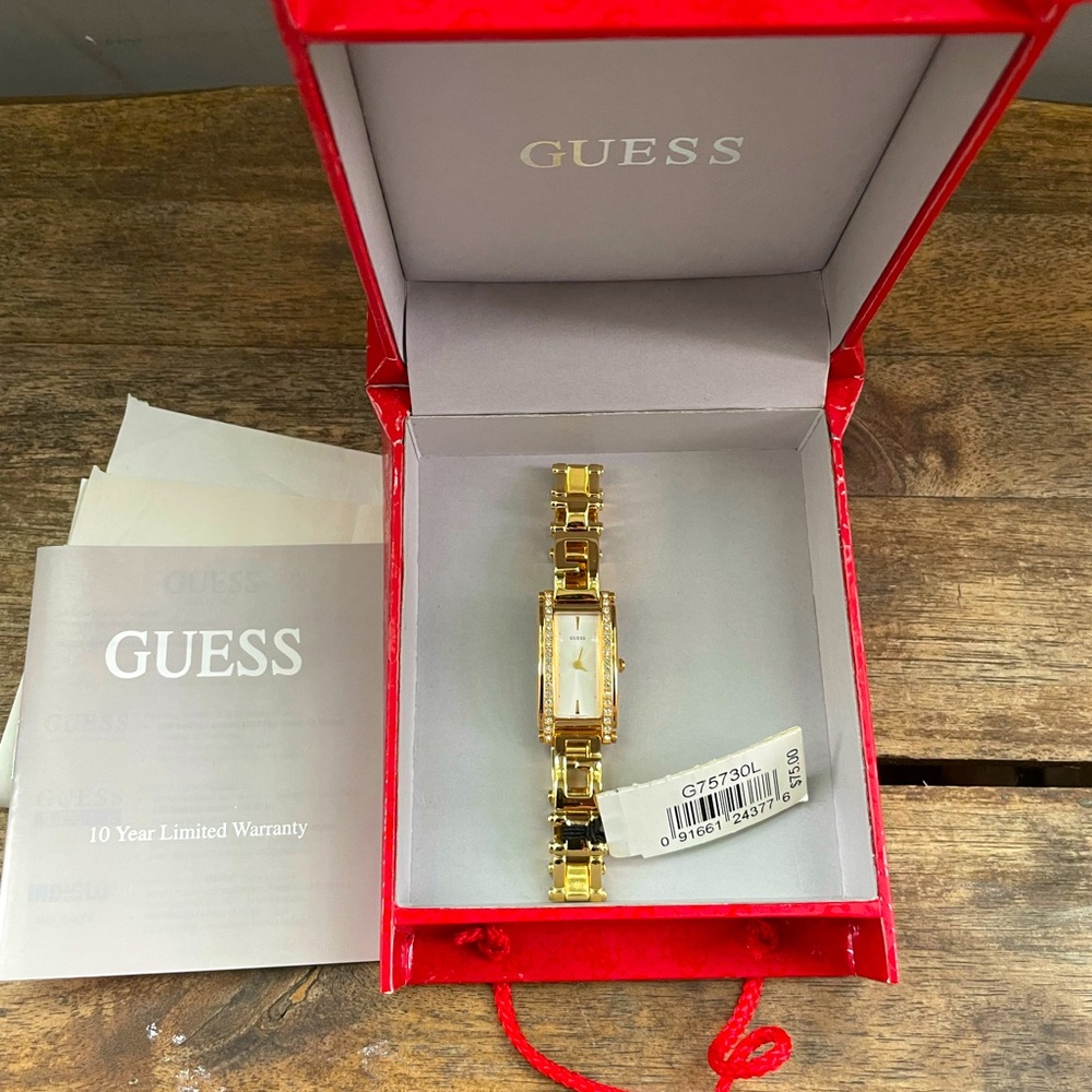 Guess Gold link Watch New in box